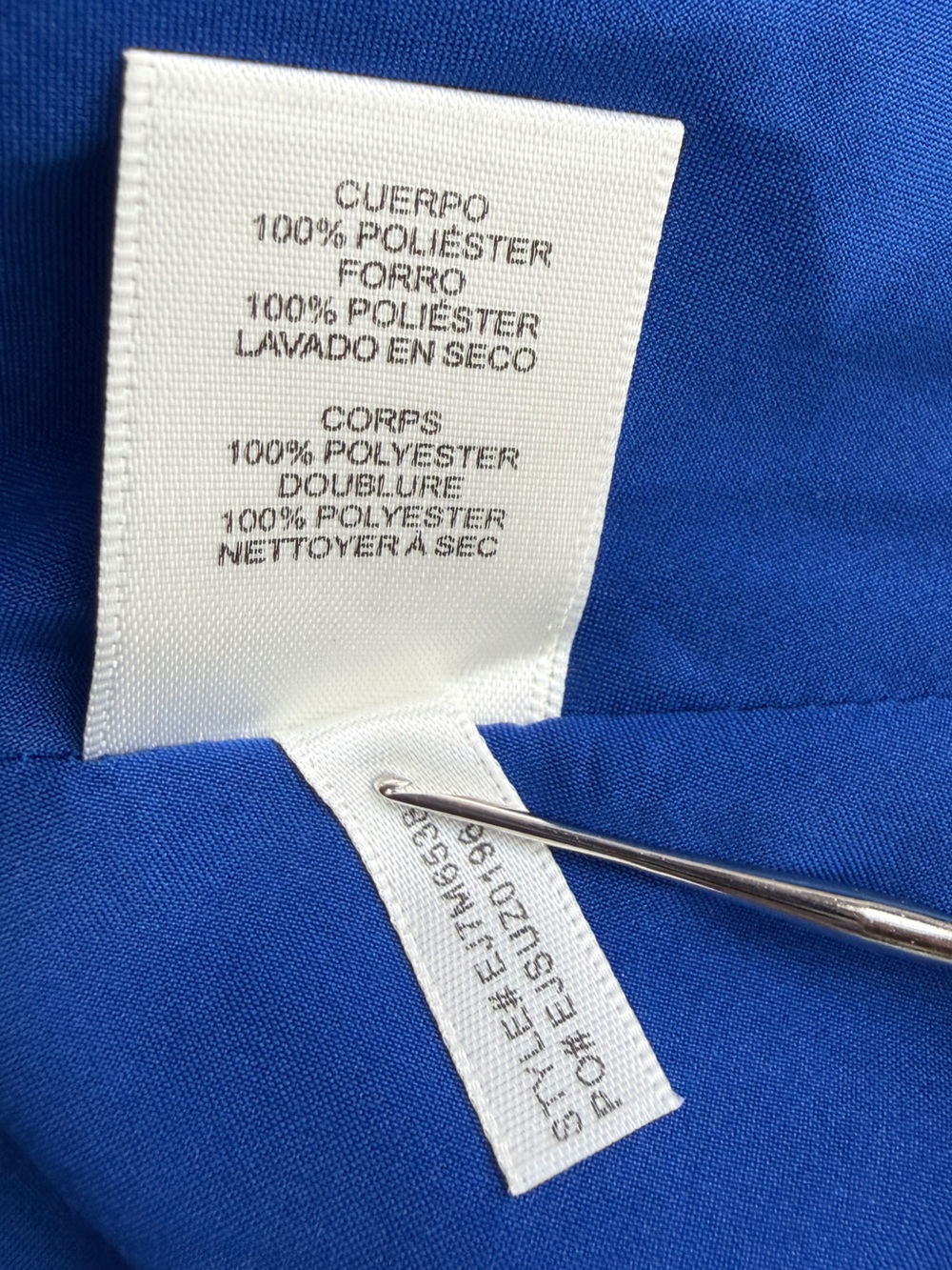 Eliza J Seamed Fit & Flare Cobalt Blue Wedding Guest Dress Bell Sleeve Size 4 - Picture 13 of 17